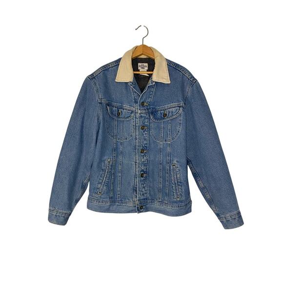 Lee Dungarees Jackets & Blazers - Women Vintage Lee Dungarees Lined Button Up Jean Jacket Med Chore Coat Country